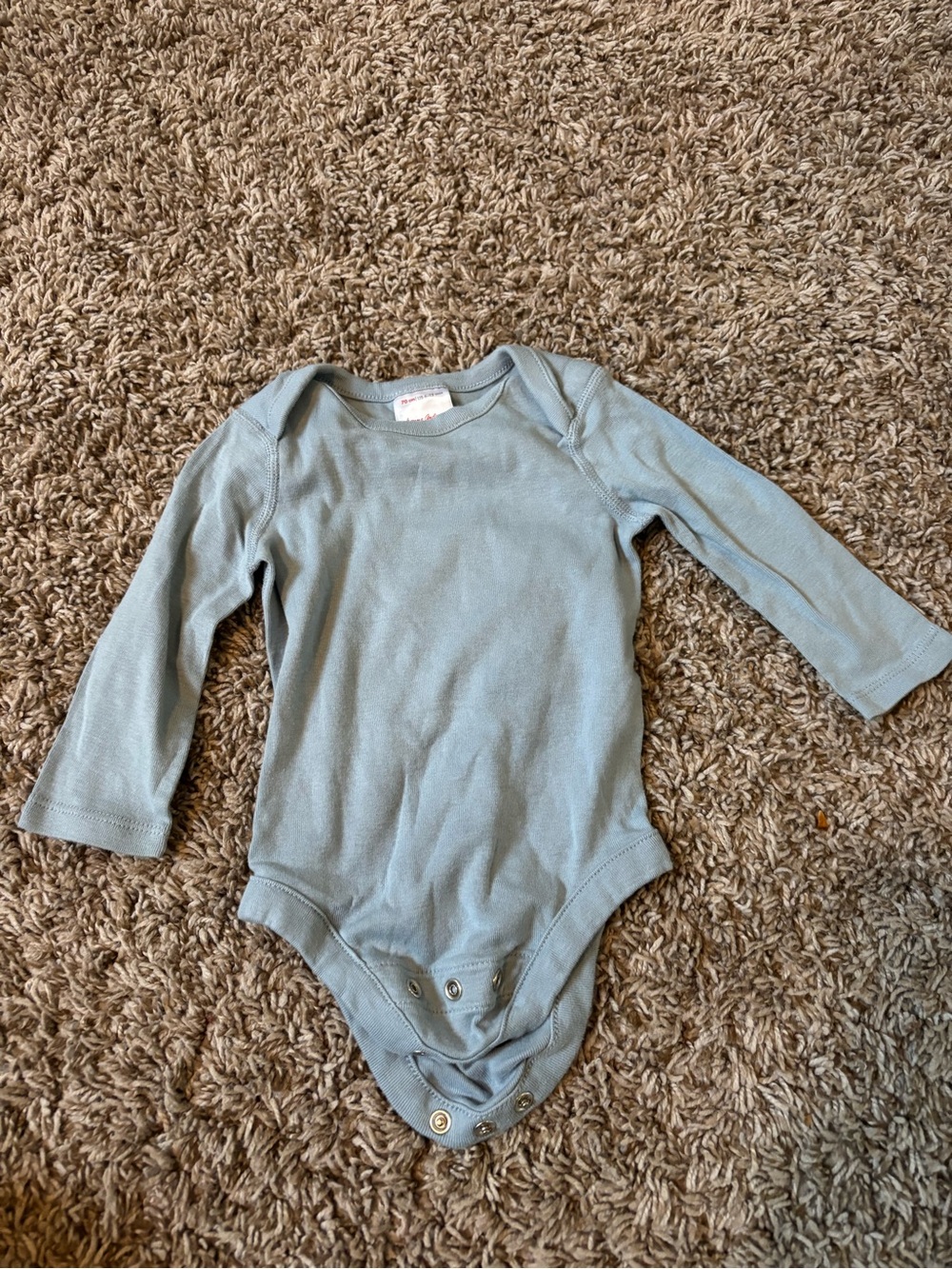 Hannah Andersson Blue Long-Sleeve Baby Bodysuit